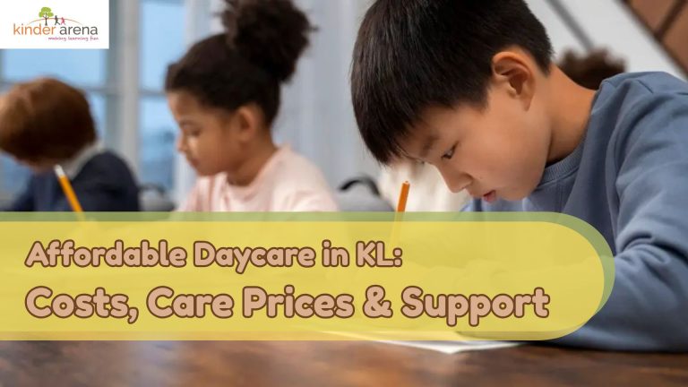 Children in Kinder Arena Daycare doing homework