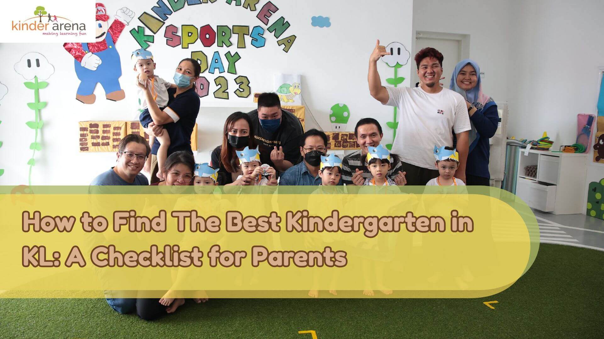 Children and parents having fun in best kindergarten in KL