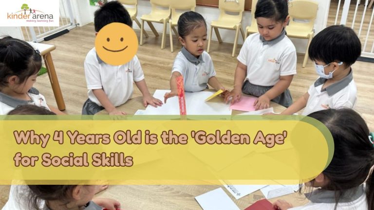 4 years old Children is training on social skills at their golden age