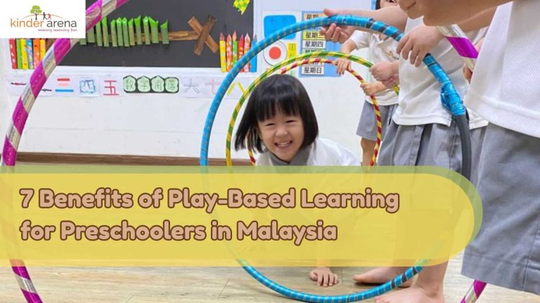 Children having fun at Kinder Arena on Play-based learning.